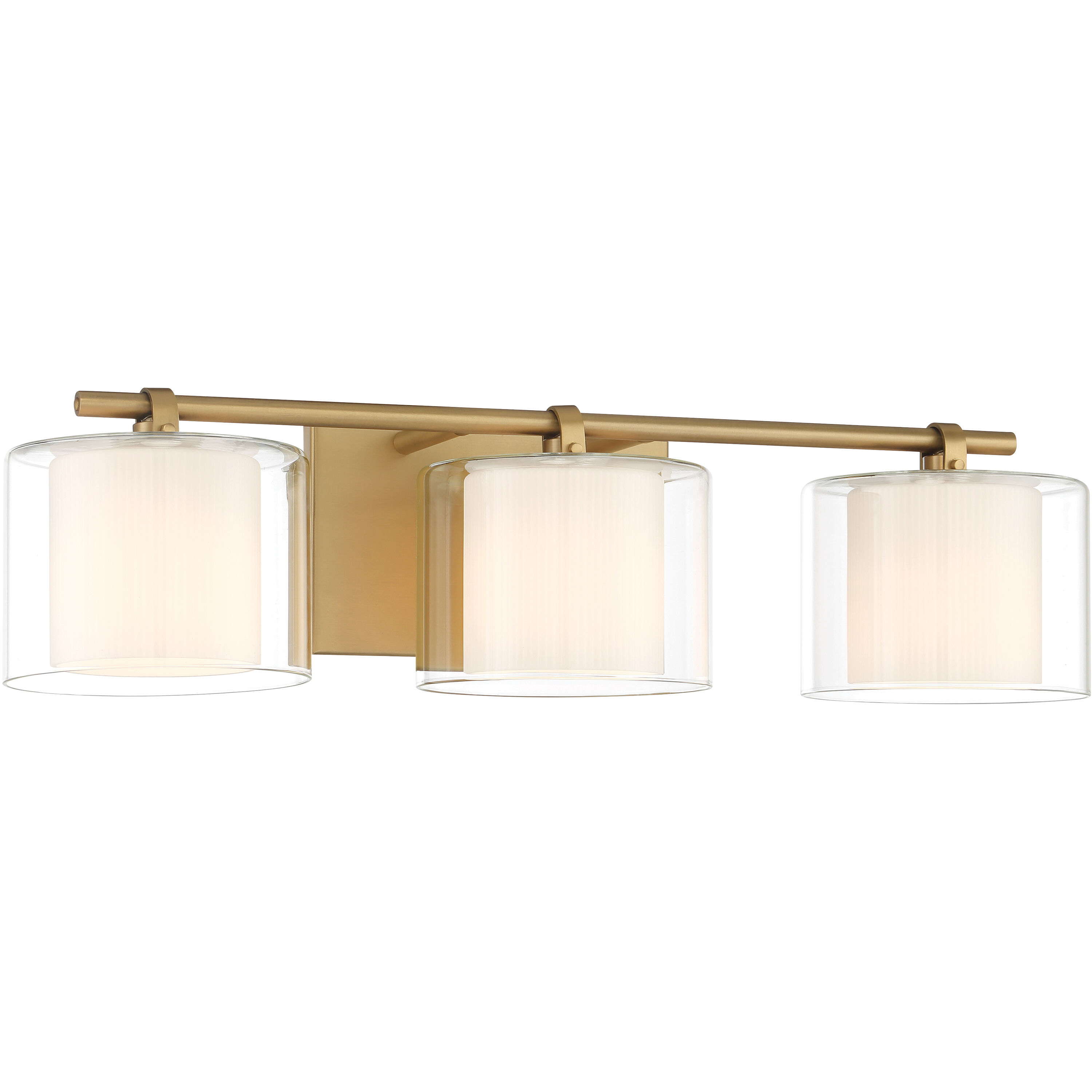 Seville 3 Light 22.75 inch Legacy Brass Vanity Wall Light