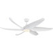 Coronado 59.63 inch Matte White Ceiling Fan