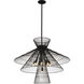Alito 8 Light 35 inch Matte Black Chandelier Ceiling Light