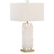 Leah White Alabaster Table Lamp Portable Light