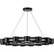Nami LED 32.75 inch Gloss Black Chandelier Ceiling Light