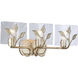 Calla Vanity Wall Light in White Gold