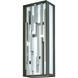 Bars LED 17 inch Bronze W/Silver Pocket Lantern, Outdoor