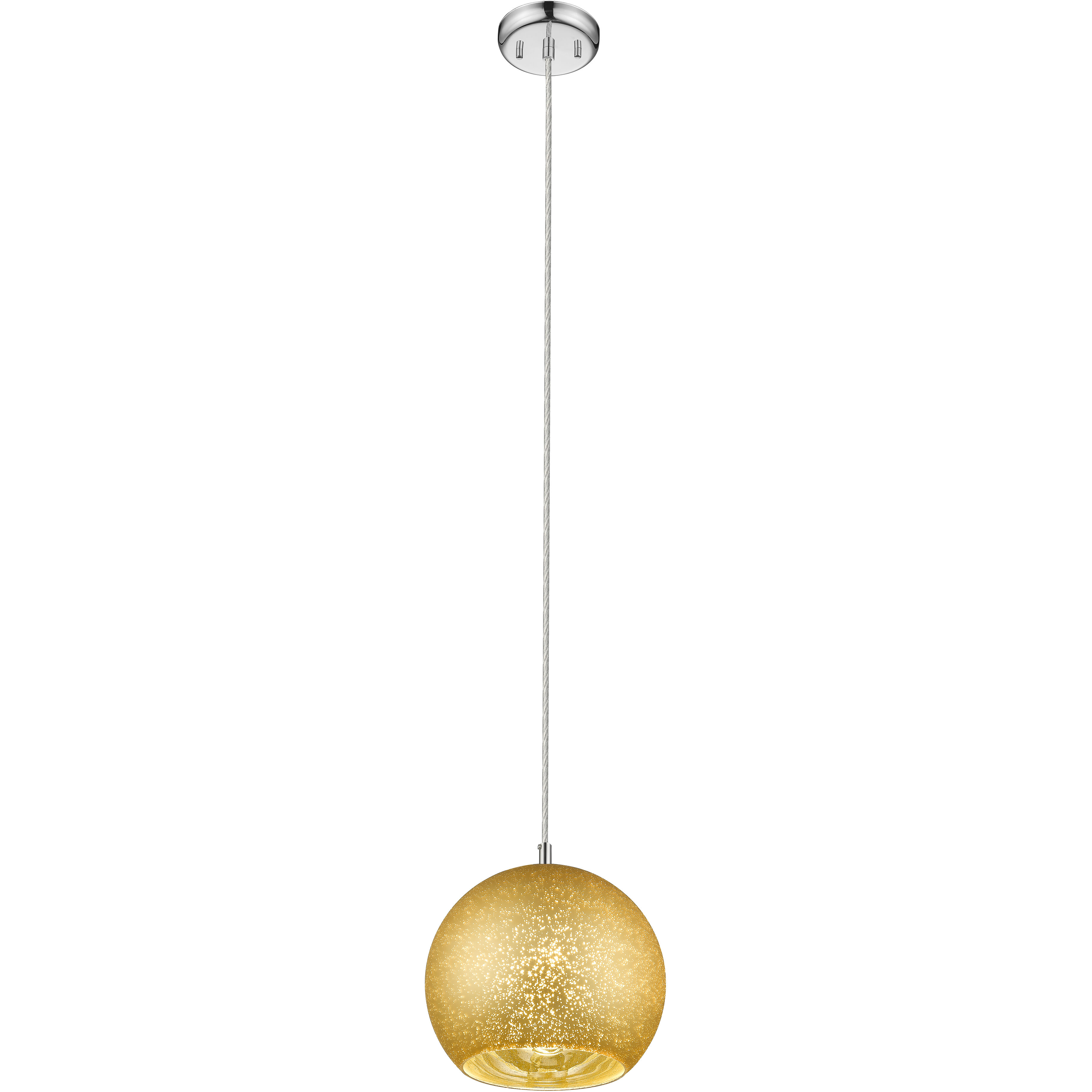 Nimbus 1 Light 12 inch Chrome Pendant Ceiling Light
