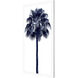 Palm Tree Blue Blue and White Framed Art
