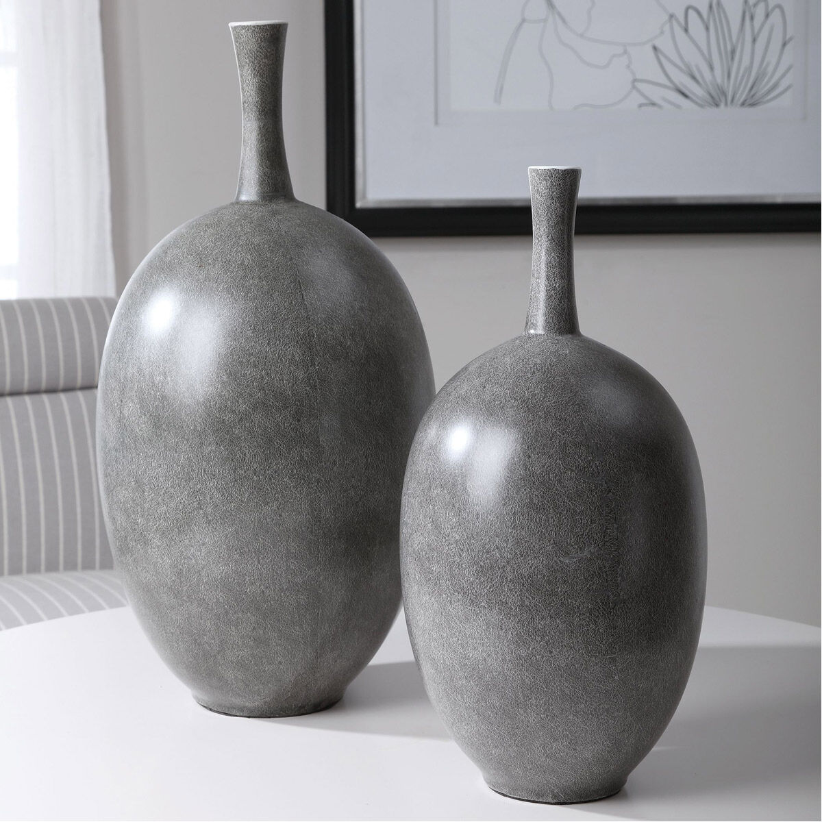 Riordan 20 X 10 inch Vases, Modern, Set of 2