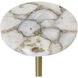 Aurelia 24 X 10 inch Natural and Gold and White Accent Table