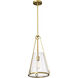 Valentine 12 inch Vintage Brass Pendant Ceiling Light