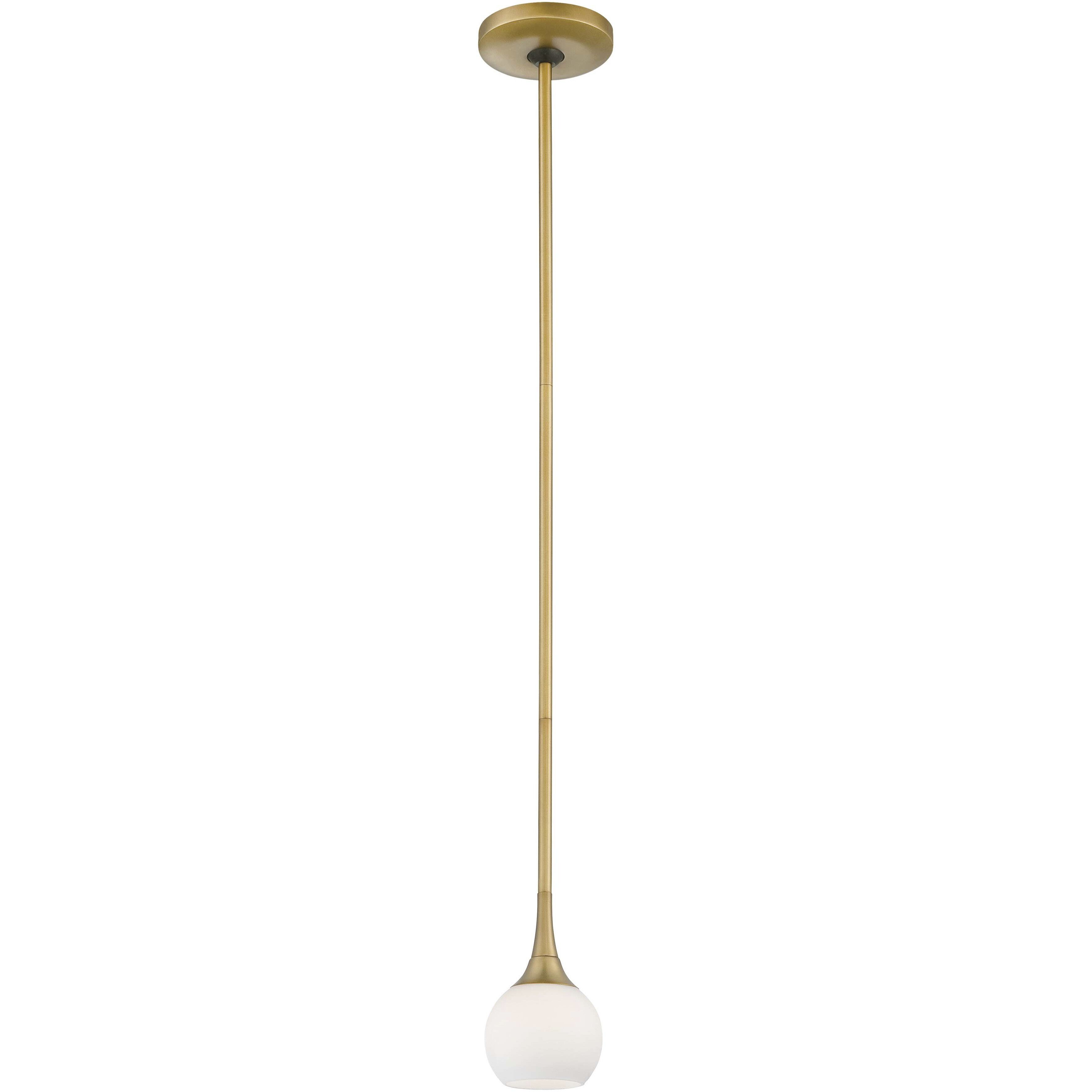 Pontil 1 Light 4 inch Honey Gold Mini Pendant Ceiling Light