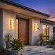 Geode 5 Light 31.75 inch Satin Brushed Gold Outdoor Wall Light