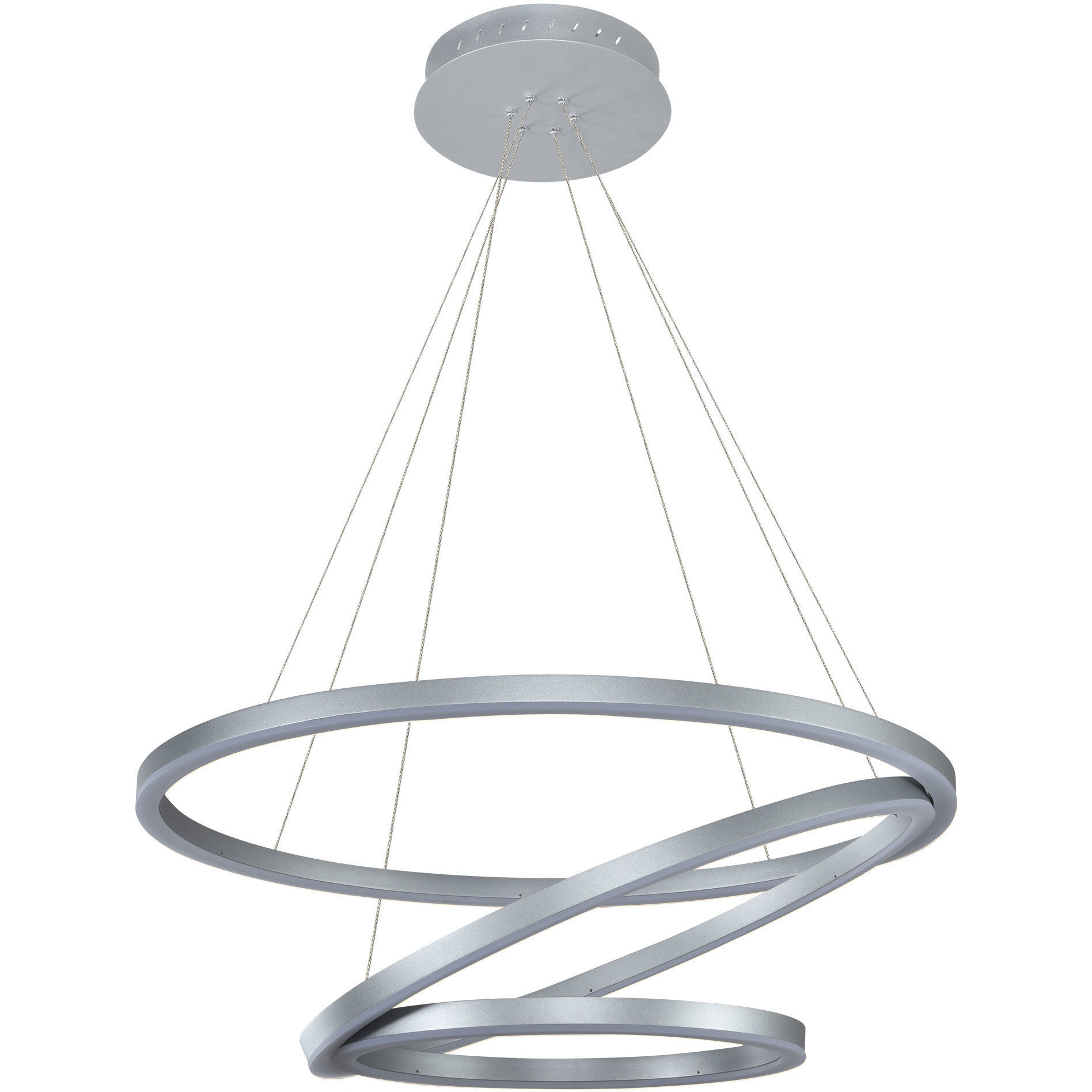 Tania Trio 31.5 inch Silver Chandelier Ceiling Light