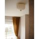 Meshelle 1 Light 13.5 inch Aged Brass Flush Mount Ceiling Light