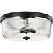 Grayson 17.25 inch Matte Black Flush Mount Ceiling Light