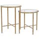 Tetro 22 X 18 inch Brass Nesting Tables