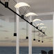 Suspenders LED 110 inch Satin Black Modular Pendant Composition Ceiling Light