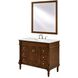 Lexington 42 X 21.5 X 35 inch Walnut Vanity Sink Set