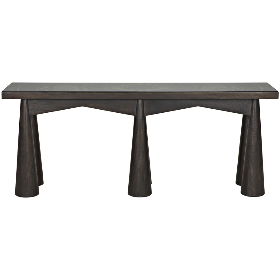 Tutankhamun 81 X 20 inch Ebony Walnut Console