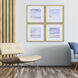 Waterside Blue and Gray and White and Beige Framed Art