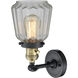 Franklin Restoration Chatham LED 6 inch Black Antique Brass Sconce Wall Light, Franklin Restoration