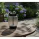 Cassius 7.75 inch 2 watt Black Finsh and Black Leather Cordless LED Table Lantern Portable Light