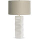 Kraft 28 inch 150.00 watt Off-White Textured Table Lamp Portable Light