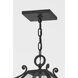 Santa Barbara County 4 Light 15 inch French Iron Outdoor Lantern