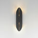 Tectonic LED 18 inch Black and Antique Brass Outdoor Wall Mount