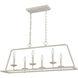 Joanie 6 Light 34 inch Antique White Linear Chandelier Ceiling Light