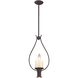 Cambridge 1 Light 10 inch Moonlit Rust Mini Pendant Ceiling Light