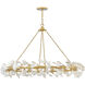 Audra 8 Light 48 inch Deluxe Gold Chandelier Ceiling Light