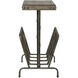 Sonora 26 X 17 inch Burnished Brushed Iron and Distressed Warm Walnut Magazine Side Table
