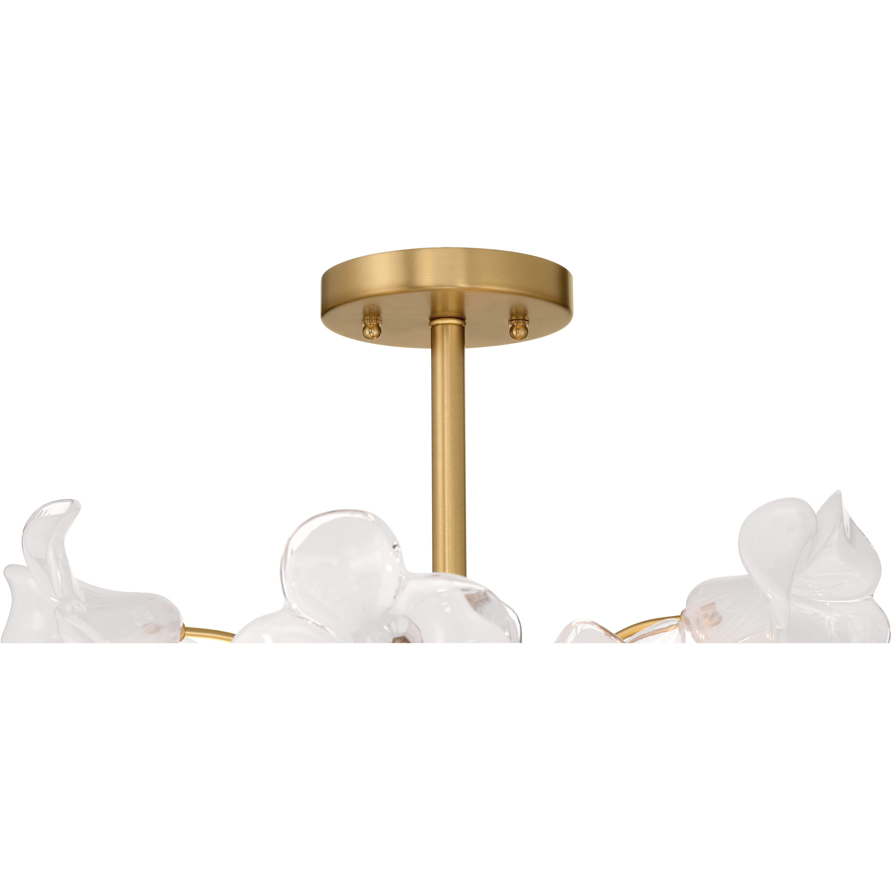 Bloome 3 Light 16.75 inch Legacy Brass Semi-Flush Mount Ceiling Light