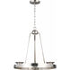Kemal 3 Light 18.63 inch Brushed Nickel Chandelier Ceiling Light