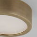 Kelly Wearstler Cerne LED 5 inch Natural Brass Flush Mount Ceiling Light in 277V