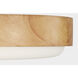 Richard June Aurelle 3 Light 18 inch Natural Honey Flush Mount Ceiling Light in Standard