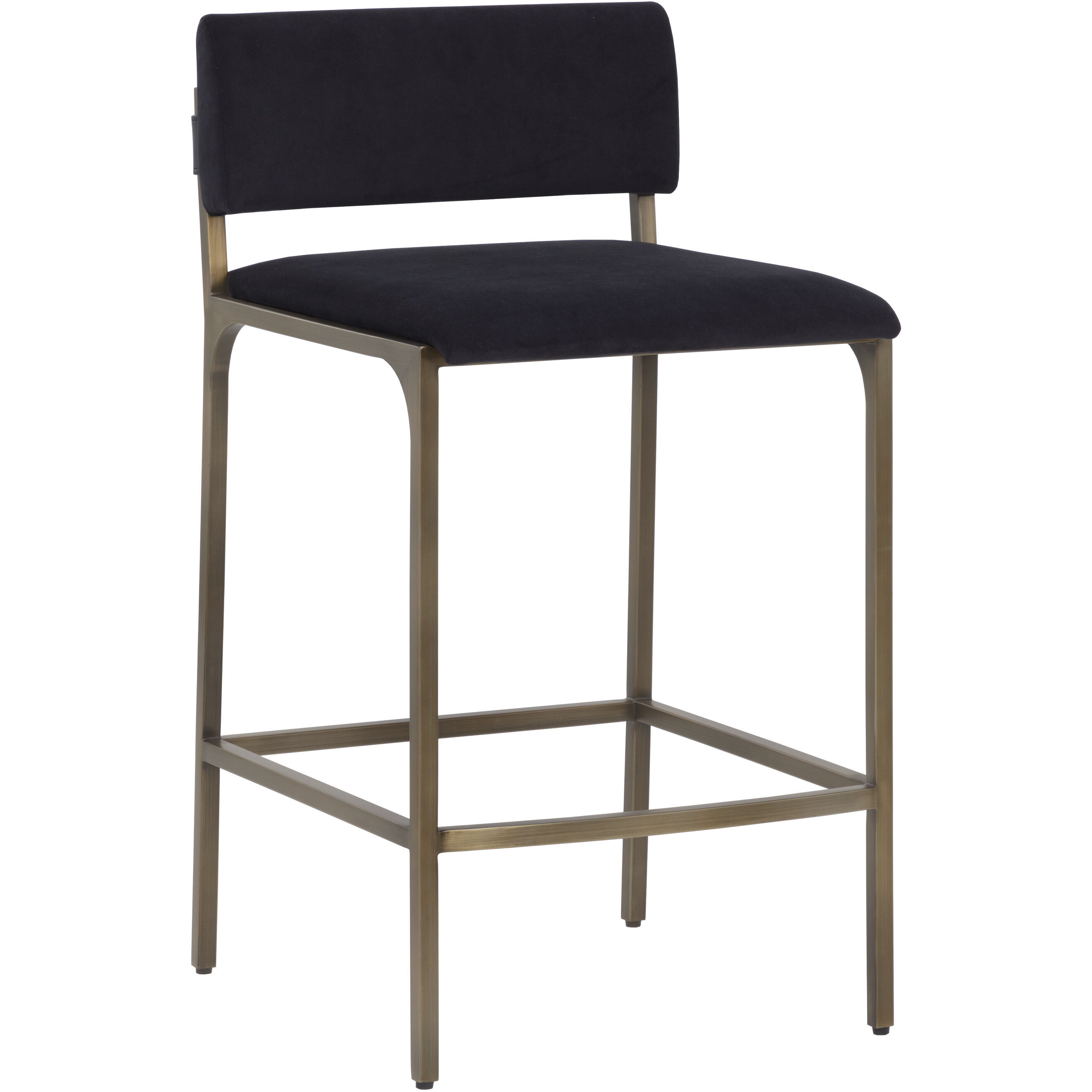 Mori 34.5 inch Abbington Black Counter Stool