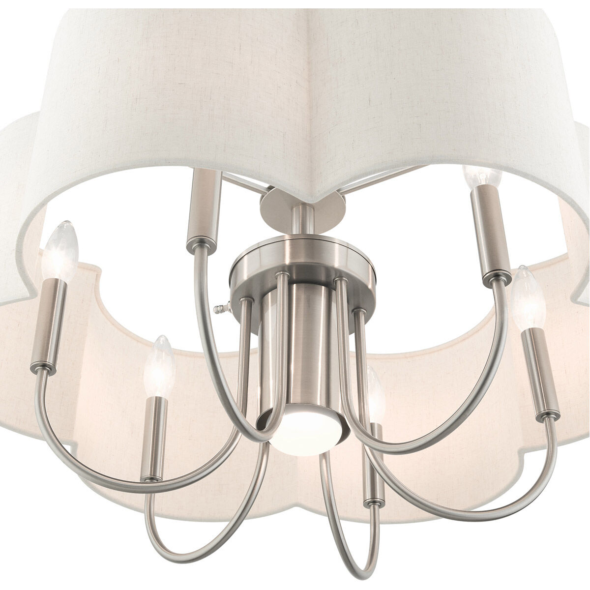 Solstice 7 Light 24 inch Brushed Nickel Chandelier Ceiling Light