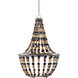 Osterley 5 Light 24 inch Light Mole/Black/Natural Chandelier Ceiling Light