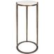 Mercier 25 X 10 inch White Marble and Bronze Accent Table