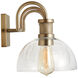 Cassidy 3 Light 27 inch Aged Brass Vanity Light Wall Light