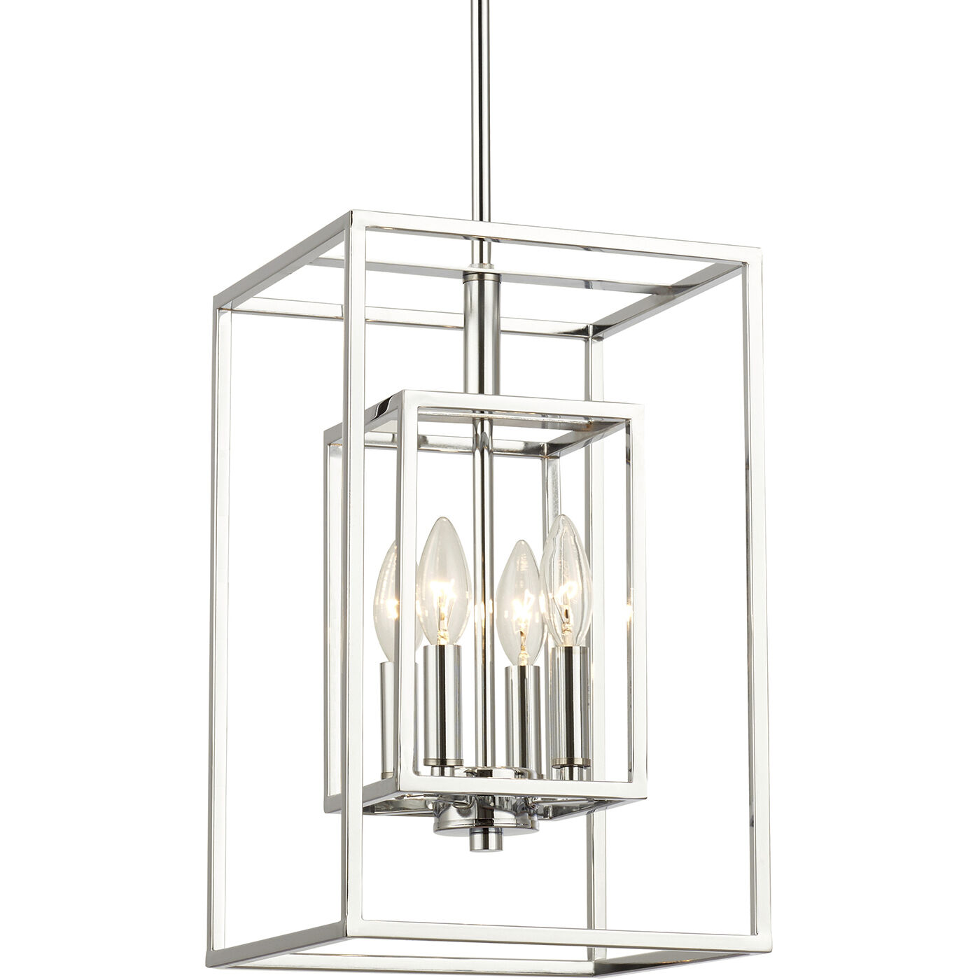 Kai 4 Light 10 inch Polished Chrome Pendant Ceiling Light