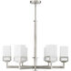 Harding 6 Light 29 inch Brushed Nickel Chandelier Ceiling Light