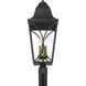 Cardigan 4 Light 28.25 inch Sand Coal and Olden Brass Outdoor Post Lantern, Great Outdoors