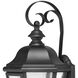 Estate Series Edgewater Outdoor Wall Mount Lantern in Black, Non-LED, Medium