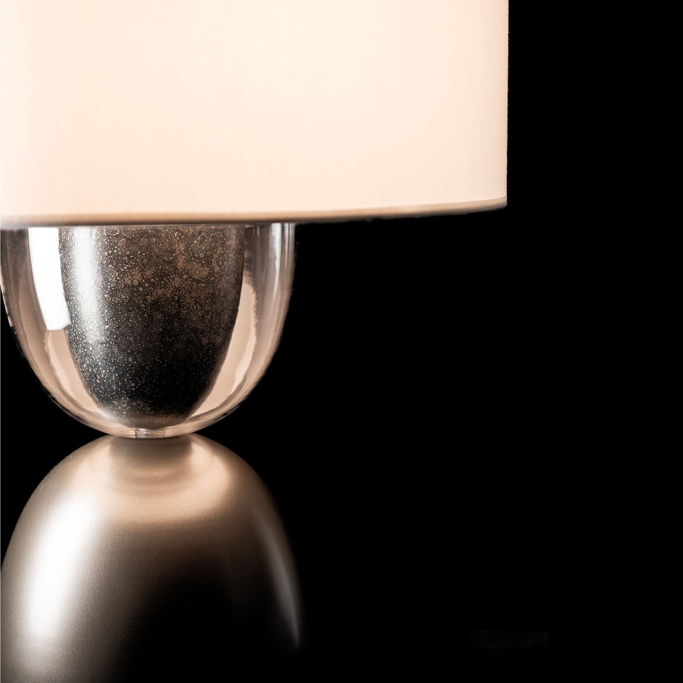 Union 27.8 inch 100.00 watt Dark Smoke and Clear Steel Table Lamp Portable Light