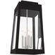 Oslo 4 Light 26 inch Black Outdoor Wall Lantern