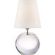 Thomas O'Brien Terri 12.5 inch 60 watt Crystal Accent Lamp Portable Light in Linen