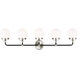 Ian K. Fowler Cafe Wall Bath Fixture Wall Light in Brushed Nickel