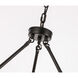 Maine 6 Light 26 inch Black Chandelier Ceiling Light