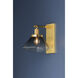 Mendon 1 Light 8.5 inch Aged Brass Wall Sconce Wall Light